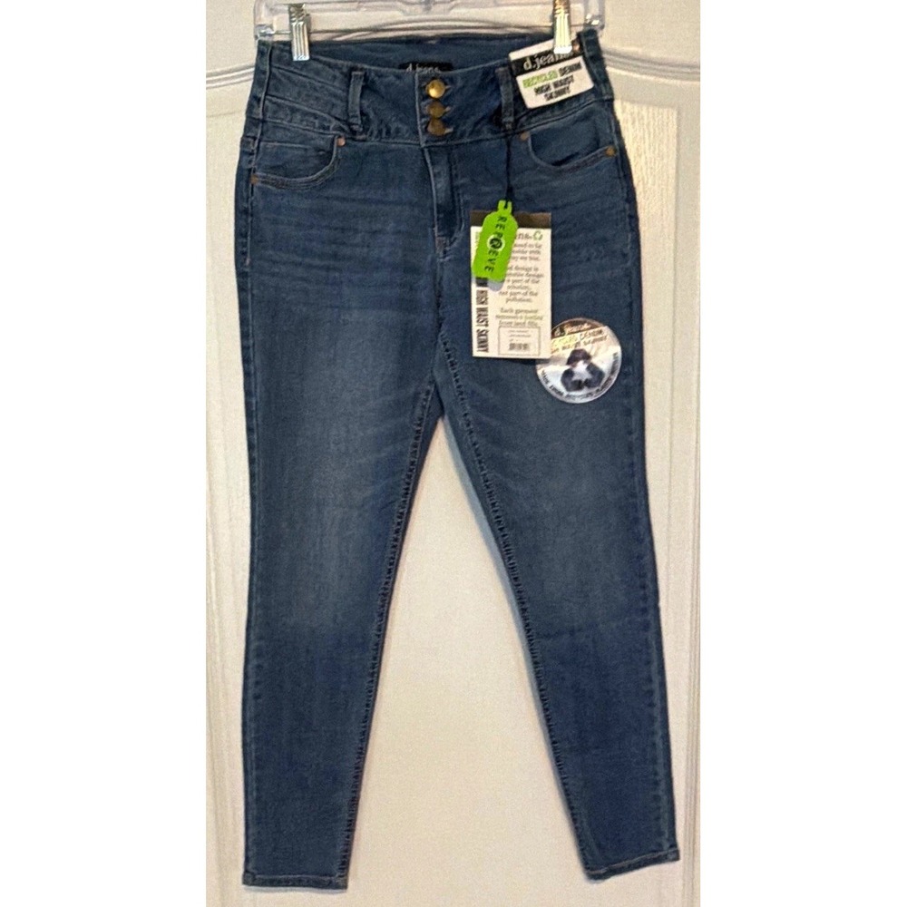 d.jeans Recycled Denim Jeans Womens Size 6 High Rise Skinny Medium Wash Stretch
